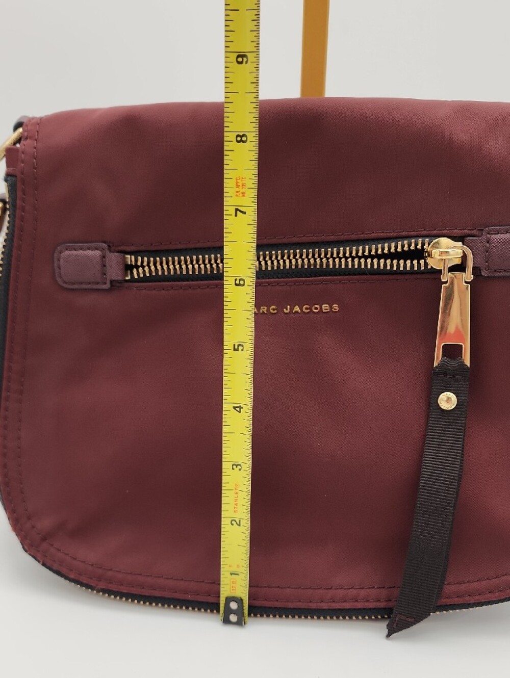 Marc Jacobs Wine Nylon Crossbody with Gold Hardware - Picture 15 of 16